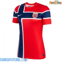 Camisa de time de futebol Noruega Replicas 1º Equipamento Feminina Mundo 2026 Manga Curta
